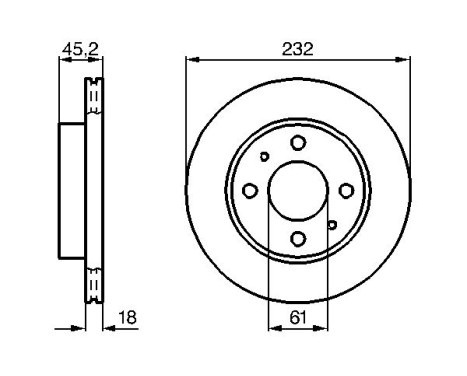 Bromsskiva BD566 Bosch