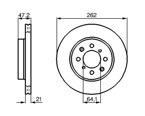 Bromsskiva BD573 Bosch