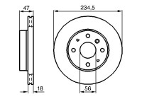 Bromsskiva BD598 Bosch