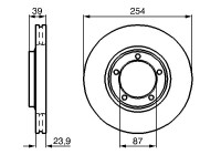 Bromsskiva BD628 Bosch