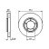 Bromsskiva BD628 Bosch