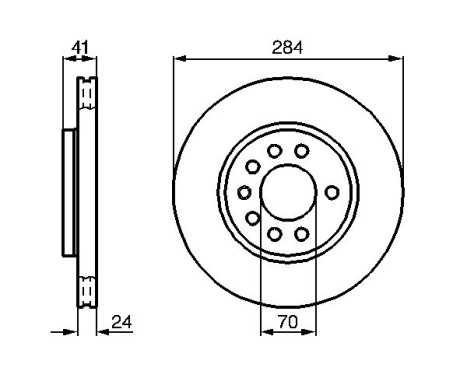 Bromsskiva BD631 Bosch