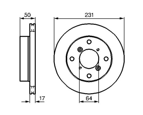 Bromsskiva BD634 Bosch