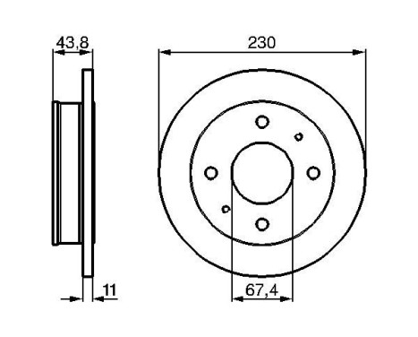 Bromsskiva BD640 Bosch