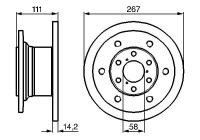 Bromsskiva BD655 Bosch