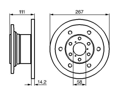 Bromsskiva BD655 Bosch