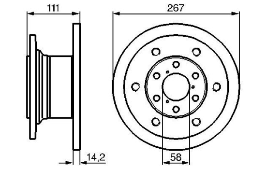 Bromsskiva BD655 Bosch