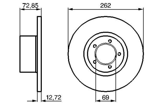 Bromsskiva BD69 Bosch, bild 3