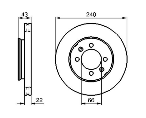 Bromsskiva BD716 Bosch