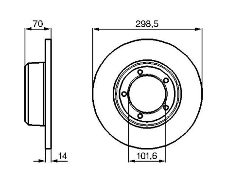 Bromsskiva BD729 Bosch