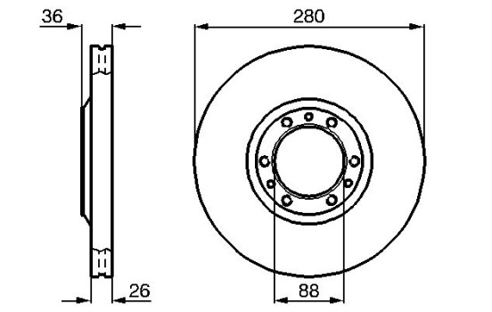 Bromsskiva BD754 Bosch, bild 5
