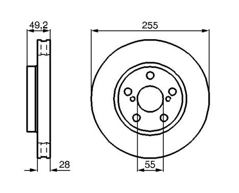 Bromsskiva BD758 Bosch