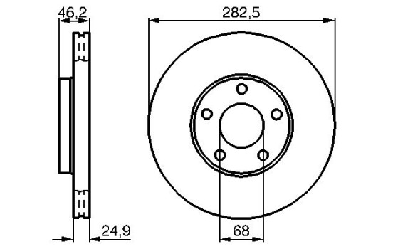 Bromsskiva BD771 Bosch, bild 5