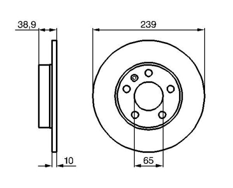 Bromsskiva BD793 Bosch