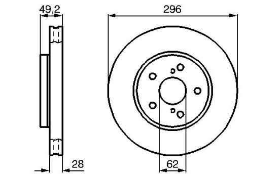 Bromsskiva BD866 Bosch, bild 4