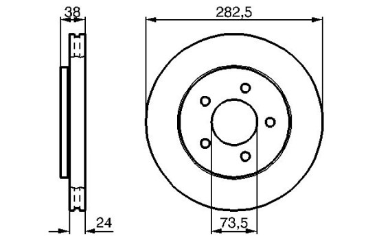 Bromsskiva BD880 Bosch, bild 5