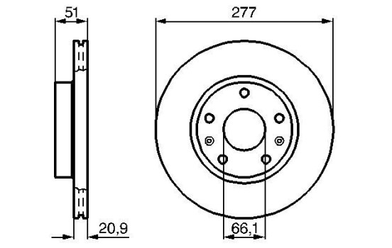 Bromsskiva BD889 Bosch, bild 5