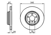 Bromsskiva BD899 Bosch