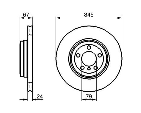 Bromsskiva BD899 Bosch