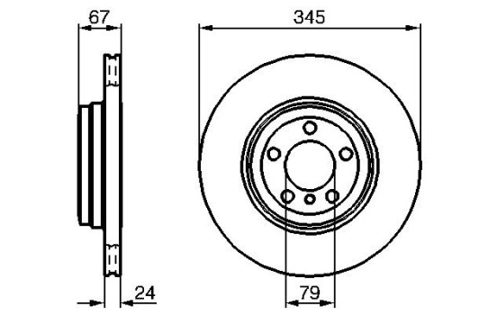 Bromsskiva BD899 Bosch