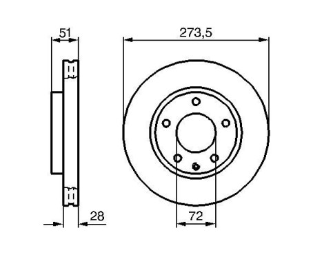Bromsskiva BD907 Bosch
