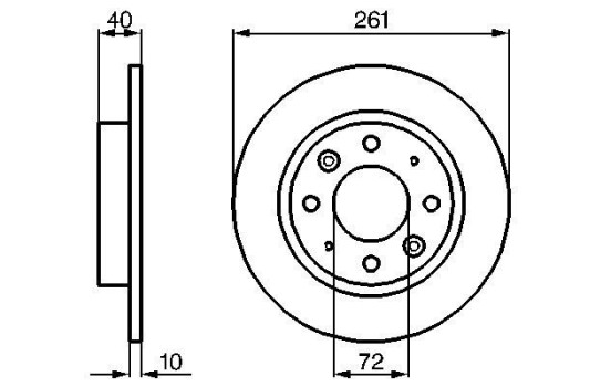 Bromsskiva BD909 Bosch