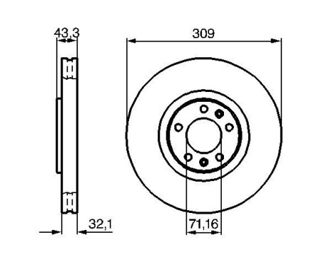 Bromsskiva BD915 Bosch