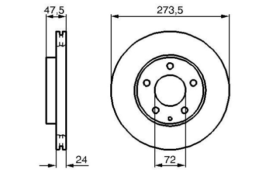 Bromsskiva BD921 Bosch, bild 5