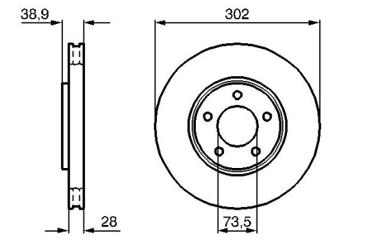 Bromsskiva BD959 Bosch, bild 5