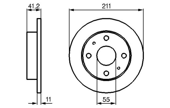 Bromsskiva BD960 Bosch
