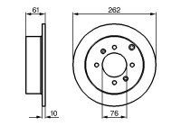 Bromsskiva BD966 Bosch