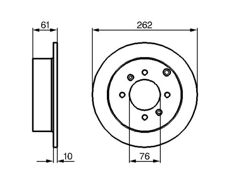 Bromsskiva BD966 Bosch