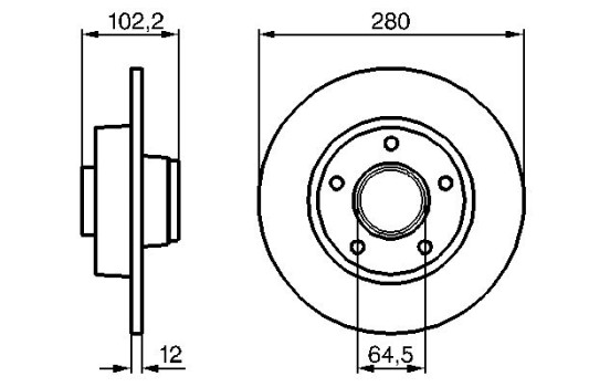 Bromsskiva BD981 Bosch, bild 5