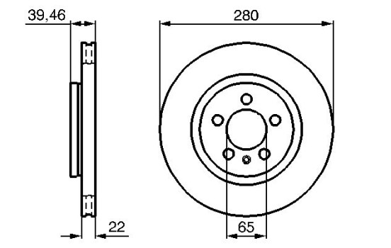 Bromsskiva BD987 Bosch