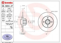 Bromsskiva BEARING DISC LINE 08.5834.27 Brembo