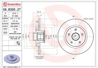 Bromsskiva BEARING DISC LINE 08.B395.27 Brembo