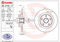 Bromsskiva BEARING DISC LINE 08.C742.17 Brembo