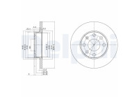 Bromsskiva BG2148 Delphi