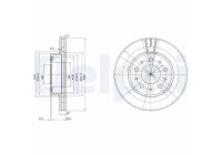 Bromsskiva BG2425 Delphi