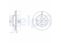 Bromsskiva BG2629 Delphi