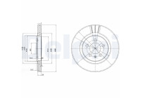 Bromsskiva BG2713 Delphi