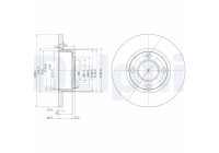 Bromsskiva BG2752 Delphi