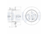 Bromsskiva BG2761 Delphi