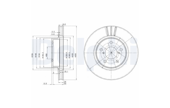 Bromsskiva BG2767 Delphi