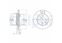 Bromsskiva BG2982 Delphi