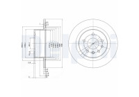 Bromsskiva BG2986 Delphi