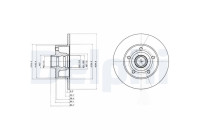 Bromsskiva BG3030 Delphi