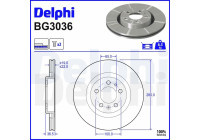 Bromsskiva BG3036 Delphi