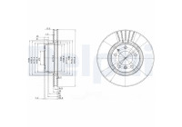 Bromsskiva BG3039 Delphi