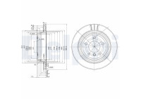 Bromsskiva BG3042 Delphi